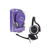 PC KABLOLU KULAK ÜSTÜ KULAKLIK 1.2MT 3.5MM MİKROFONLU GOLDMASTER HP-15 - 1