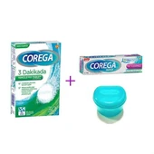 Corega 3 Dakikada Temizleyici + Protez Yapıştırıcı (Tatsız) + Hediyeli Set - 1