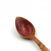 Antika El İşi Çiçek Desenli Kaşık  Çiçekli Kaşık thumbnail 2