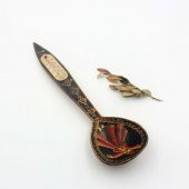 Antika El İşi Mevlana Semazen Kaşık  Termometreli Ahşap Kaşık thumbnail 2