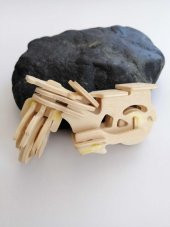 Yap Boz Ahşap Motorsiklet Hobi Motor thumbnail 3