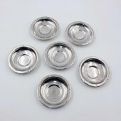 Eski - Dalgalı Kenar 6 Adet Çay Bardağı Tabağı Mini Çerezlik - Lokumluk - Şekerlik Lot - 3 - 1