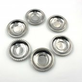 Eski - Fır Döndü Kenar 6 Adet Çay Bardağı Tabağı Mini Çerezlik - Lokumluk - Şekerlik Lot - 6 - 1