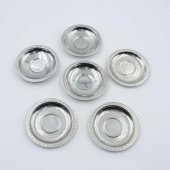 Eski - 2 Farklı Çeşit - 6 Adet Çay Bardağı Tabağı Mini Çerezlik - Lokumluk - Şekerlik Lot - 17 - 1