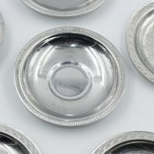 Eski - 2 Farklı Çeşit - 6 Adet Çay Bardağı Tabağı Mini Çerezlik - Lokumluk - Şekerlik Lot - 17 - 2