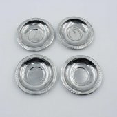 Eski - Ok Kenar - 4 Adet Çay Bardağı Tabağı Mini Çerezlik - Lokumluk - Şekerlik Lot - 13 - 1