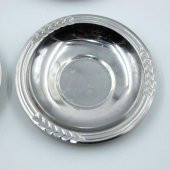 Eski - Ok Kenar - 4 Adet Çay Bardağı Tabağı Mini Çerezlik - Lokumluk - Şekerlik Lot - 13 - 2