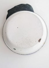 Sanat Taciri- Eskilerden Emaye Tabak - Dekorluk -Bahçe Ev Dekoru thumbnail 3