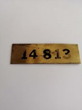 14813 Numara - Kapı Numarası  Masa Numarası Otel Odası Numarası Bina Numarası thumbnail 1