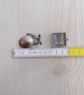 VİNTAGE 2 ADET METAL KOLYE UCU - 2