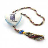 Konya Mevlana Semazen Temalı Kalpli Seramik Duvar Süsü - Semazen Nazarlık thumbnail 3