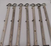 1 Adet Ay yıldız Başlıklı Eskort Demiri - Türk Bayrağı - Metal Özel Yapım Demir - 2