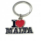 I Love Malta - Maltayı Seviyorum Metal Anahtarlık - 1