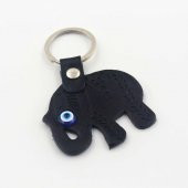 SİYAH FİL Nazar Boncuklu Deri SIFIR Anahtarlık  Hediye Paketinde Gönderilecektir thumbnail 1