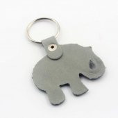 GRİ FİL Nazar Boncuklu Deri SIFIR Anahtarlık  Hediye Paketinde Gönderilecektir thumbnail 2