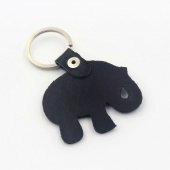 SİYAH FİL Nazar Boncuklu Deri SIFIR Anahtarlık  Hediye Paketinde Gönderilecektir thumbnail 2