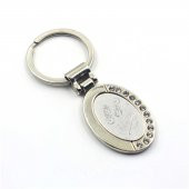 Parlak Cam Taşlı Amerika Kaliforniya Metal Anahtarlık - 1