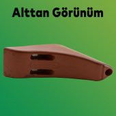 Lüks Mobilya Kanepe Sehpa TV Ünitesi Koltuk Ayağı 10 cm Kahverengi Ahşap Desenli Baza Ayak thumbnail 2