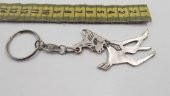Sanat Taciri- Gümüş Renkte Hayvan Figürlü Anahtarlık - Metal Anahtarlık - 2