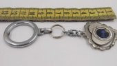 Sanat Taciri  Antika Koleksiyonluk Ortası Boş Kalpli Metal Anahtarlık - 3