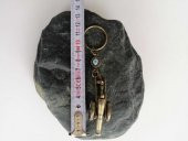 Sanat Taciri - Bronz Renkte Nazar Boncuklu Çanakkale Savaşı Topu Metal Anahtarlık - 3