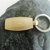 HASTA Yazılı SICK Yazılı Metal Anahtarlık thumbnail 1