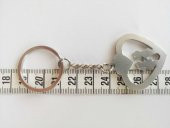 Love Yazılı Kalp anahtarlık Metal Anahtarlık Çanta Süsü - 3