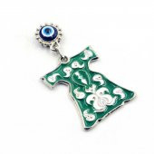 Yeşil Renkli Nazar Boncuklu Osmanlı Padişah Kaftanı Magnet - 1