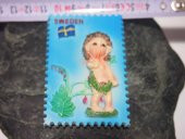 Sanat Taciri - Seramik Sweden İsveç Magnet Koleksiyonluk thumbnail 3