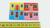 Sanat Taciri - Şirin Rengerenk Boyalı Ev Temalı Magnet - 3