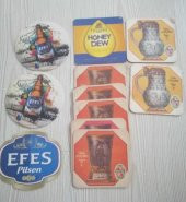 11 Adet Vintage Bardak Altlığı Karton Bardak Altlığı - 1