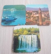 3 Adet Vintage Bardak Altlığı - Mantar Bardak Altlığı - 2