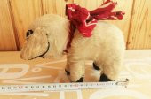 VİNTAGE YURTDIŞI PELUŞ KÖPEK SERT DOLGULU PELUŞ HAYVAN - 1