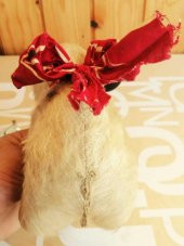 VİNTAGE YURTDIŞI PELUŞ KÖPEK SERT DOLGULU PELUŞ HAYVAN - 3