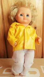 VİNTAGE PLASTİK BEBEK SARIŞIN ETLİ BEBEK thumbnail 2