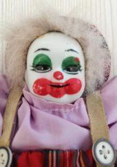 EL BOYAMA AVRUPA BEBEK PORSELEN PALYAÇO OYUNCAK BEBEK PORSELEN BEBEK - 1