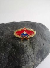 Çift Klipsli Askeri Rozet Türk Silahlı Kuvvetleri Rozet - 1