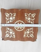 Dev Boy 52cm uzunluğunda Toz Kehribar Tesbih + Sıkma Kehribar Ağızlık+ Ahşap Kutu Büyük Habbeli Alpaka Püsküllü Tebih - 3