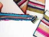 Antika Çanta El Dokuma Kilimden Para Çantası Yöresel Eski Saten Kumaş Kaplı no 2 - 2