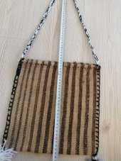 VİNTAGE EL DOKUMA KİLİM ÇANTA YÖRESEL ÇANTA OMUZ ÇANTASI - 1