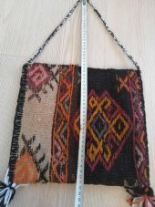 VİNTAGE EL DOKUMA KİLİM ÇANTA YÖRESEL ÇANTA OMUZ ÇANTASI - 1