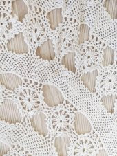 134 CM ÇAPINDA YUVARLAK MASA ÖRTÜSÜ TIĞ İŞİ MASA ÖRTÜSÜ EL İŞİ ÖRTÜ DANTEL ÖRTÜ FİSKOS ÖRTÜSÜ - 3