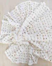 134 CM ÇAPINDA YUVARLAK MASA ÖRTÜSÜ TIĞ İŞİ MASA ÖRTÜSÜ EL İŞİ ÖRTÜ DANTEL ÖRTÜ FİSKOS ÖRTÜSÜ - 4