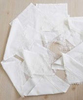 VİNTAGE 28X28CM 13 ADET PEÇETELİK MUTFAK ÖRTÜSÜ DANTELLİ ÖRTÜ thumbnail 2