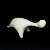 Sanat Taciri - Beyaz Porselen Dinazor Dino Biblo - 2
