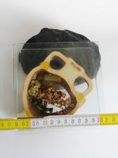 El Yapımı Balık Toprak Testi Temalı Cam Biblo thumbnail 3