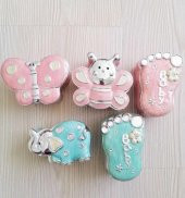 6 Adet Kapaklı Porselen Kutu - Porselen Takı - Saklama Kutusu thumbnail 1