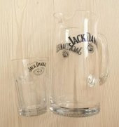 ESKİLERDEN SIFIR JACK DANİELS VİSKİ BARDAĞI VE VİSKİ SÜRAHİSİ 1 BARDAK VE 1 SÜRAHİ thumbnail 1