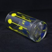 Sarı - Lacivert - MAvi Renkli ANTİKA Limonata Bardağı - Adet Antika BArdak - 2