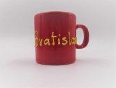 Sanat Taciri- Bratislava Slovakya Saplı Shot Bardağı - Porselen Bardak - 1